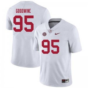 NCAA Men's Alabama Crimson Tide #95 Monkell Goodwine Stitched College 2021 Nike Authentic White Football Jersey ZB17I64HG
